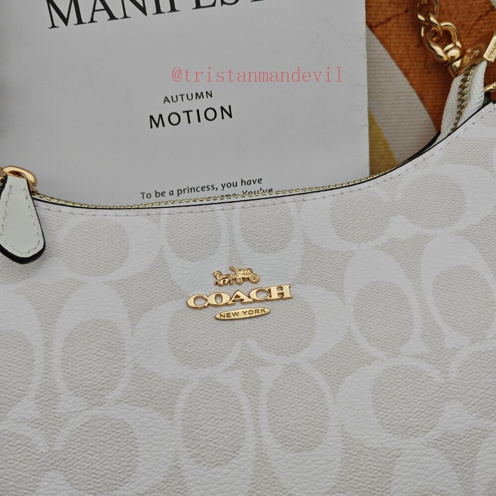 coach Teri Shoulder Bag In Signature Canvas white - Picture 2 of 14